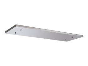 D0889CH/NH  Hayes No Hole 1100mm x 400mm Linear Rectangle Ceiling Plate Polished Chrome